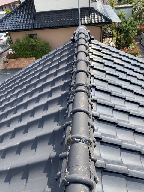 屋根葺き替え、瓦