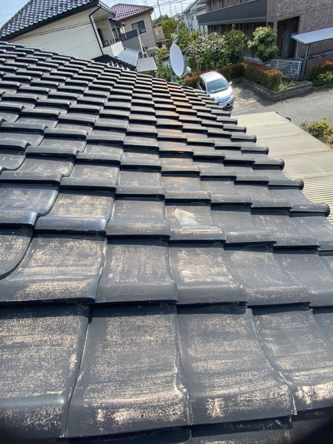 屋根葺き替え、瓦