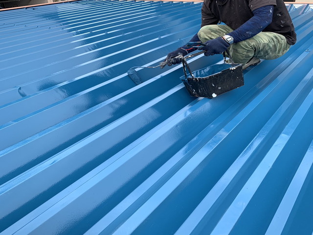 塗装工事上塗り