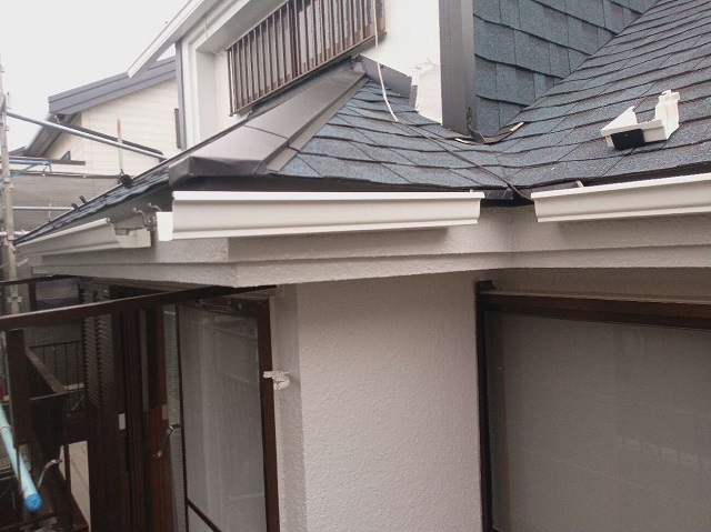 所沢市　北野南　雨樋交換2