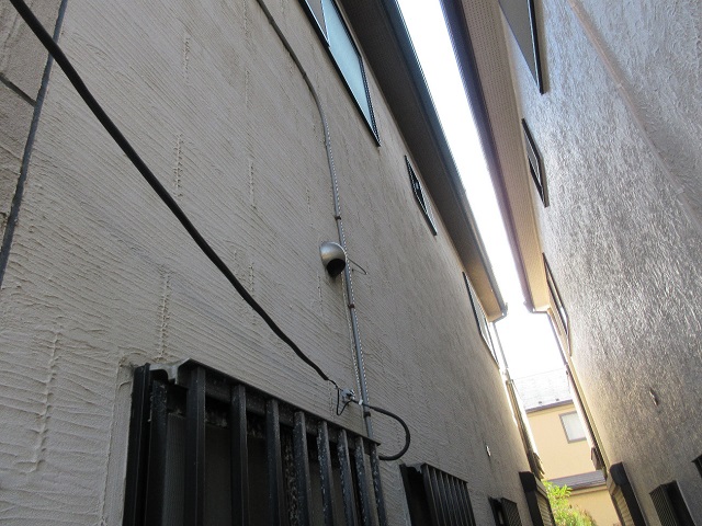 東京都　東村山市　屋根・外壁リフォーム　現地調査　外壁の状態確認