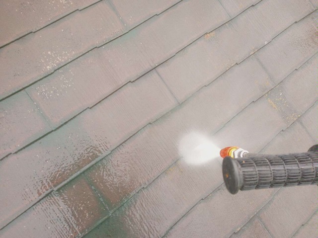 高圧洗浄　屋根