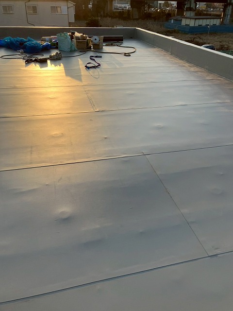 防水工事の実施