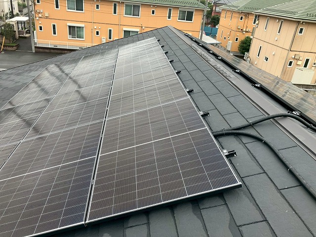 点検におうかがいした太陽光パネル