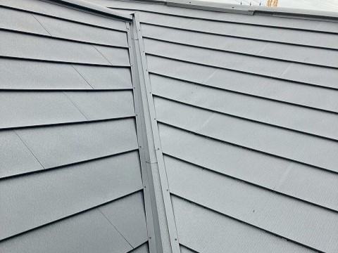 カバールーフの突き合わせ部分の仕上がり