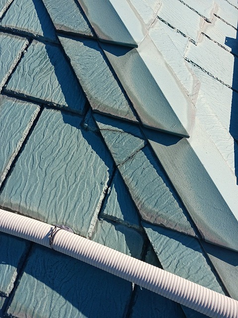 コロニアル屋根　劣化