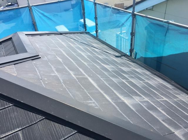 所沢市山口　セネターカバー下葺き　高圧洗浄後