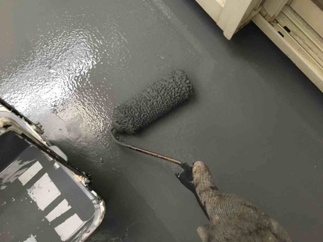 ベランダ上塗り