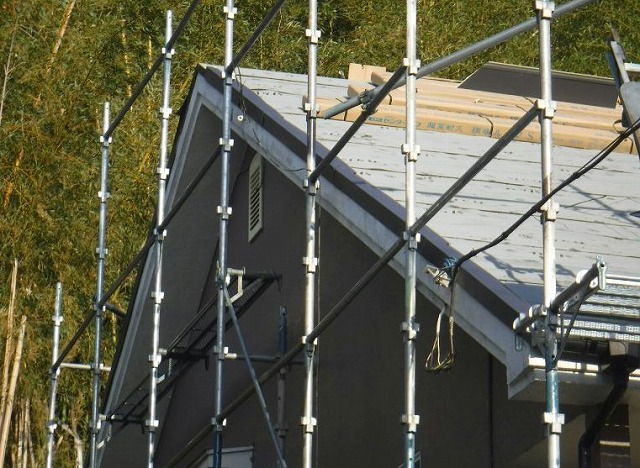 ケラバ板金北作成途中