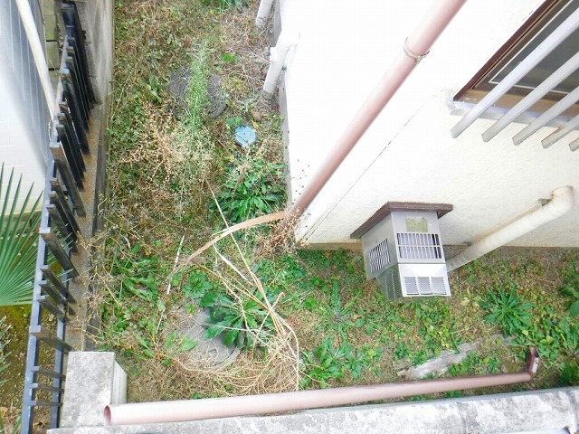 脱落した雨どい