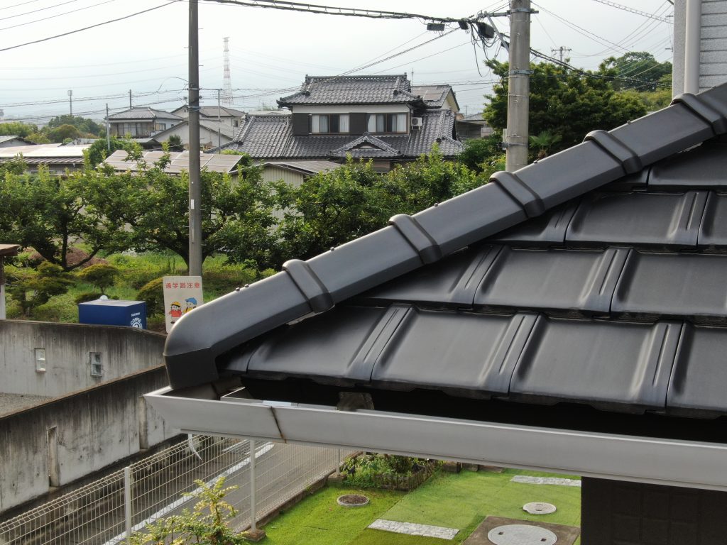 軒先のすき間拡大