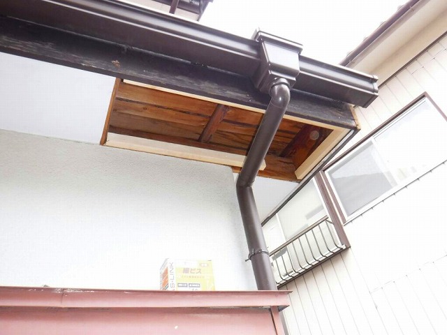 軒天井取り付け前