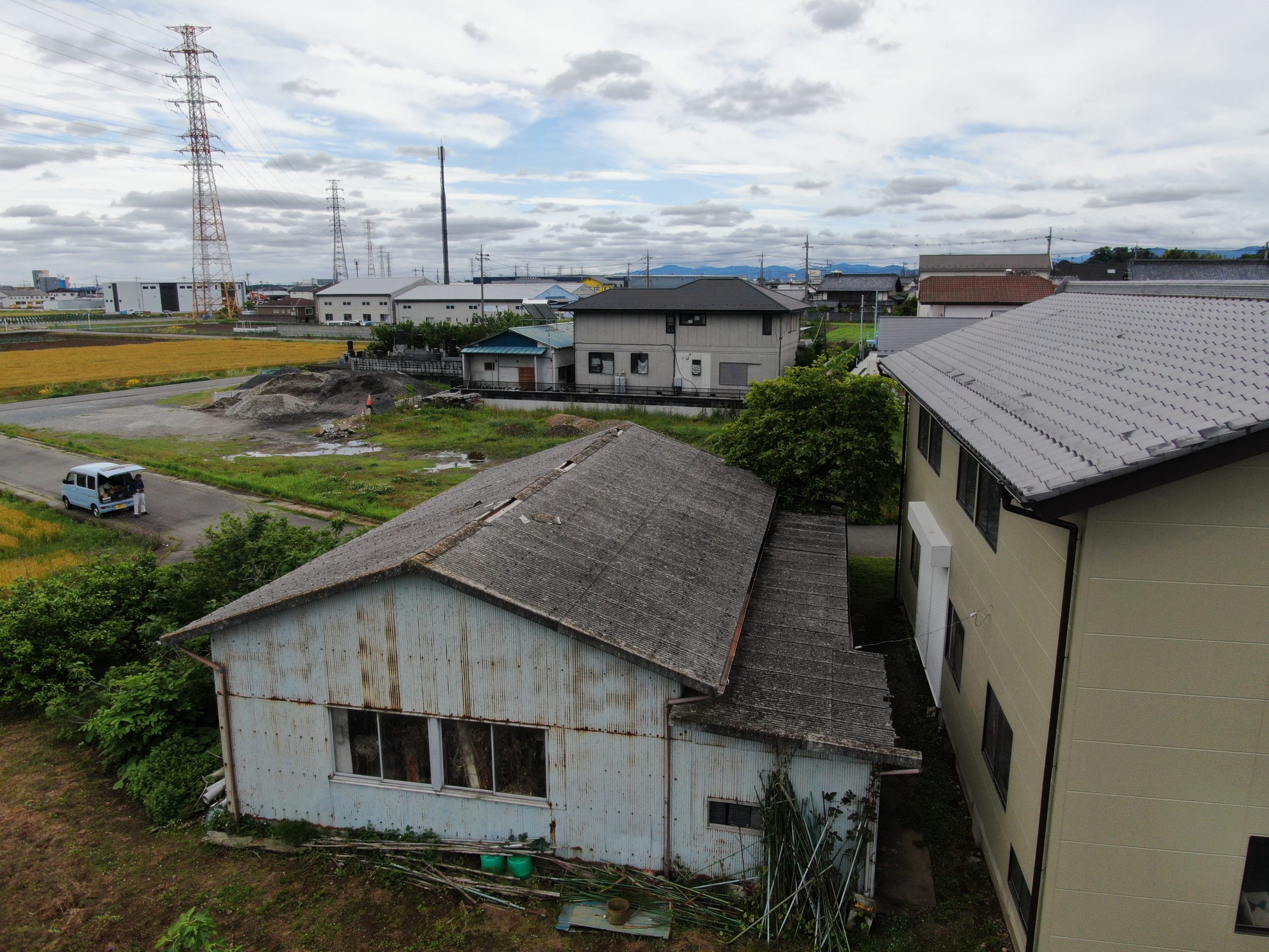 小波スレート割れ