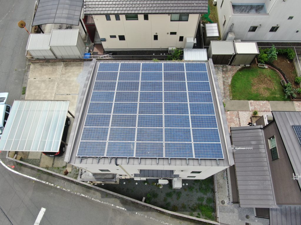 屋根全体と異物確認