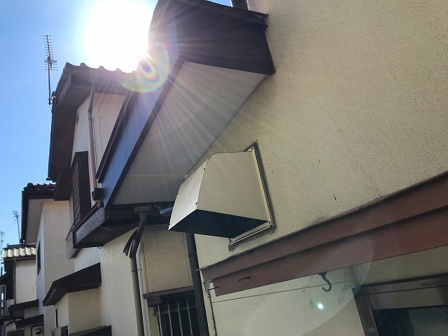 軒天井塗装後北側