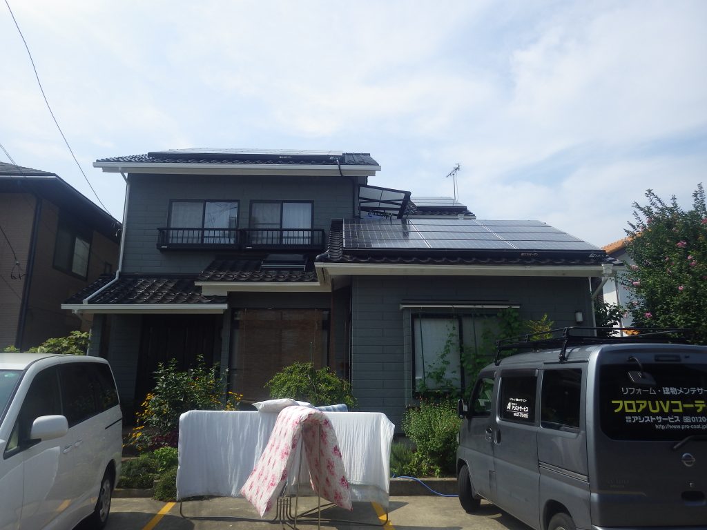 住宅全景の現地調査