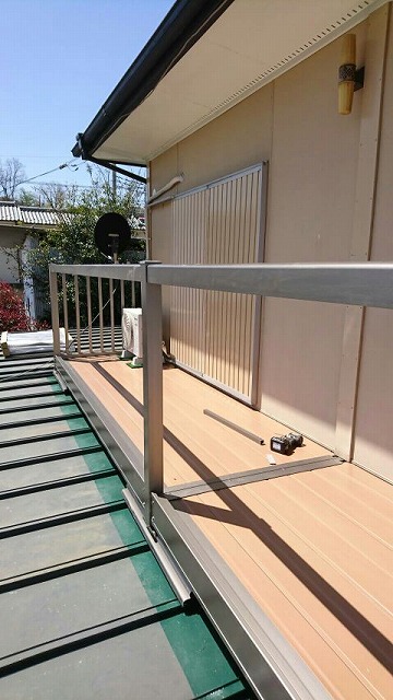 ベランダ手すり枠