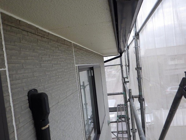 外壁塗装前に目地にシーリング材を打ち替えたところ