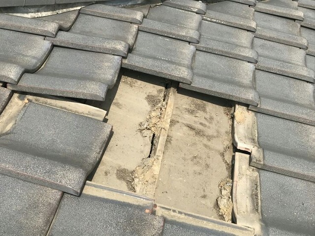 雨漏りの原因となっているところ