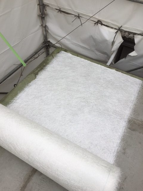 通気緩衝シート敷設