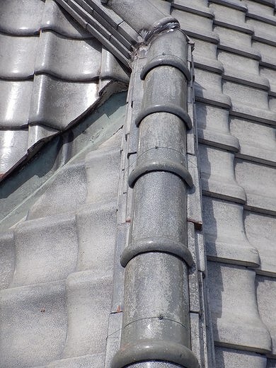 のし瓦ずれ真上から