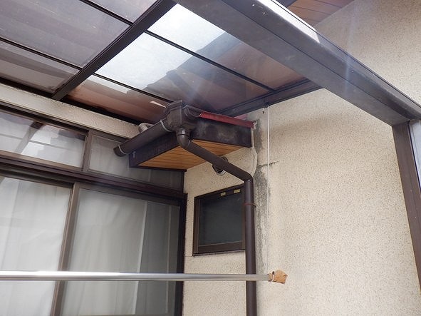 雨漏りしているところの外壁