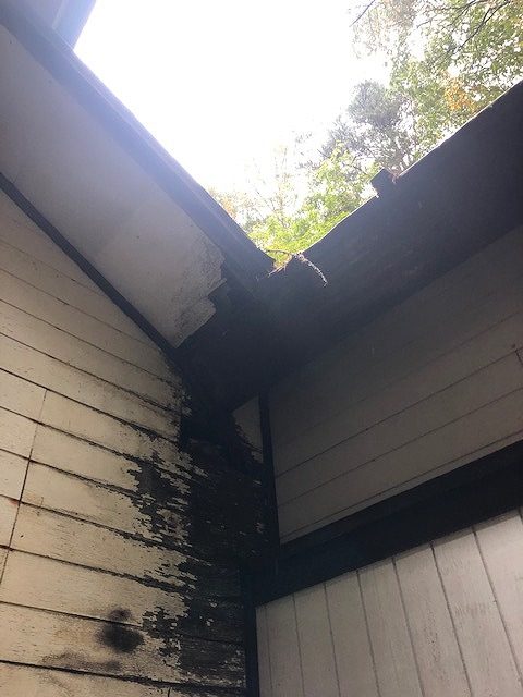 外壁の塗膜の剥がれ