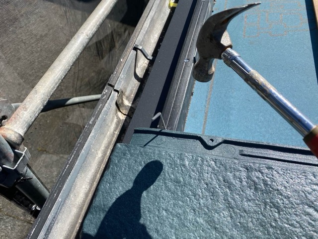 屋根カバー工法、ルーガ施工