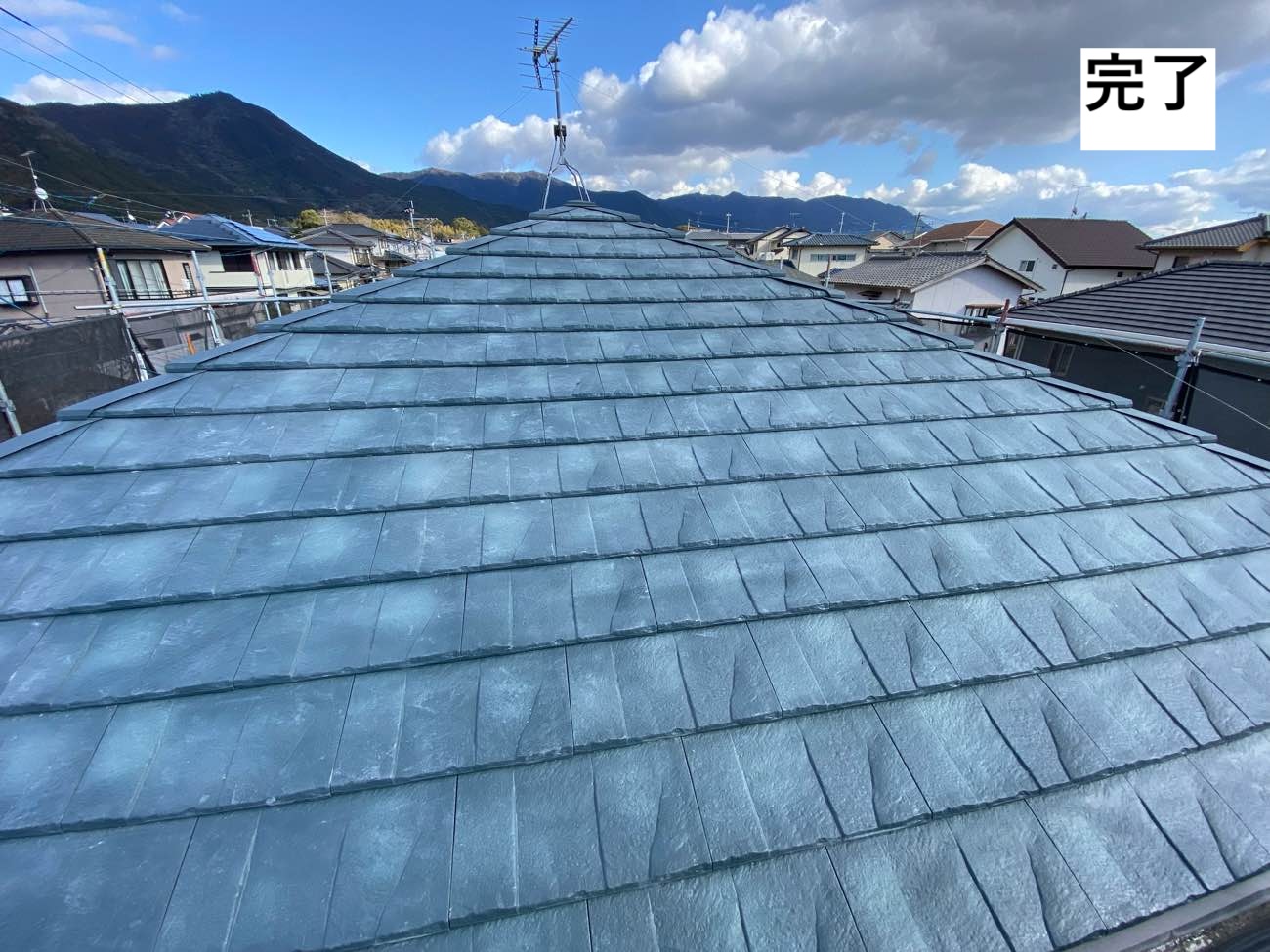 ルーガ鉄平、屋根カバー工法、糟屋郡須恵町
