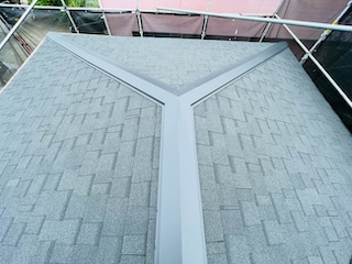 糟屋郡志免町物件、瓦屋根葺き替え工事、施工事例