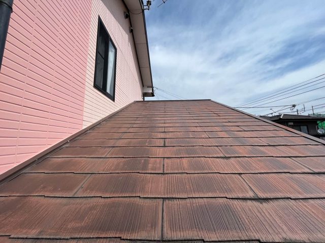 飯塚市の屋根スレートの劣化