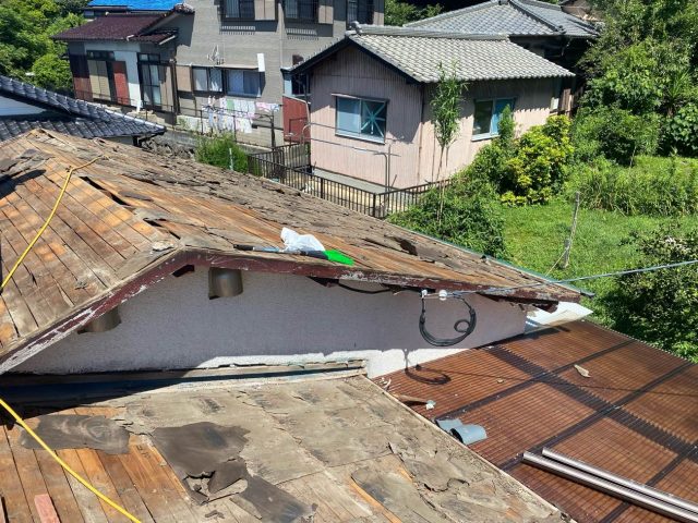 福岡市西区の防水機能が低下していた屋根の下地