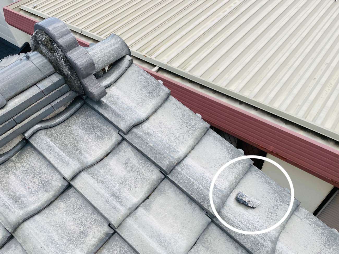 福岡市博多区漆喰が落ちている