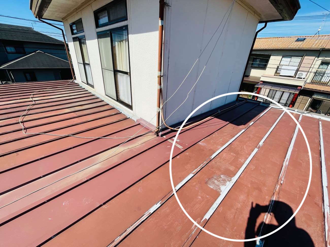 屋根の剥がれ、劣化