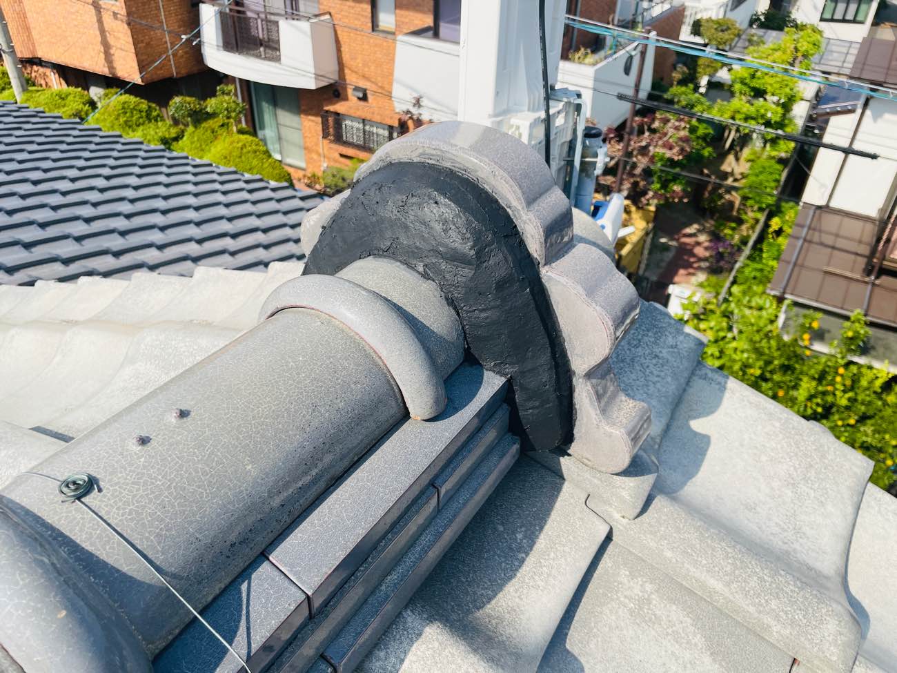 福岡市博多区物件、漆喰補修工事