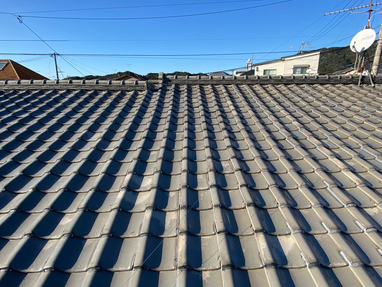 瓦屋根、雨漏り工事、部分葺き直し工事