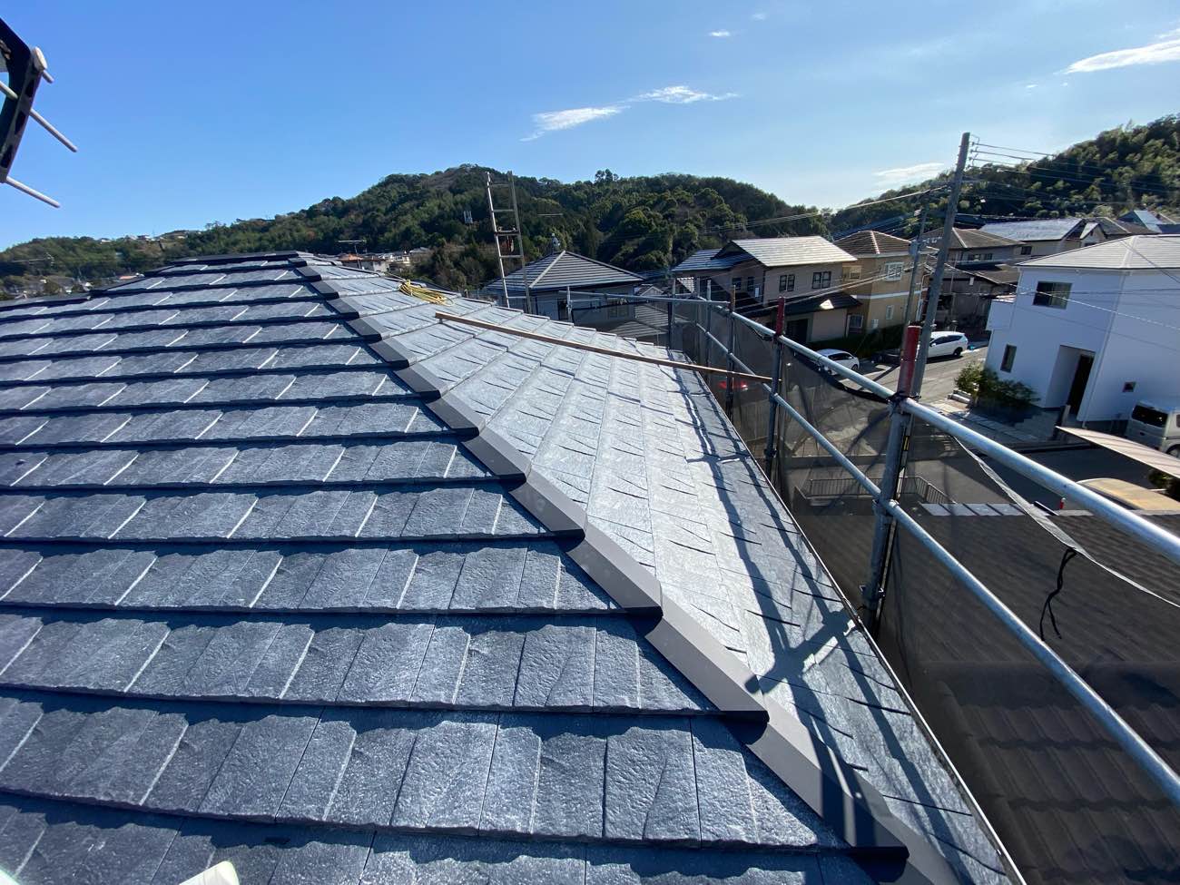 福岡市西区で行った屋根葺き替え工事の完了写真