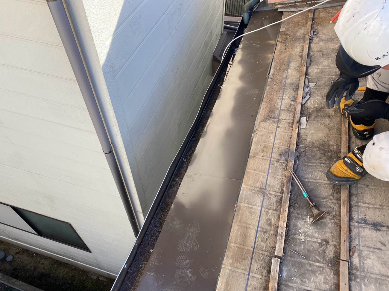 福岡市早良区、板金カバー工事