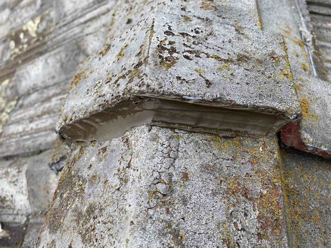 雨水の侵入を防ぎました