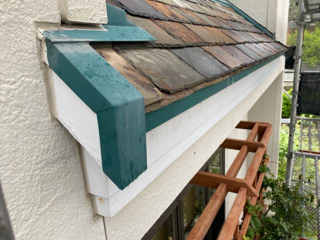 糸島市で老朽化が見られた天然スレートの屋根