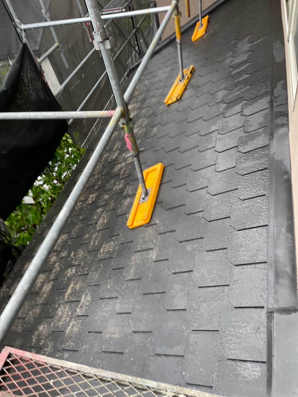 足場の設置、設営