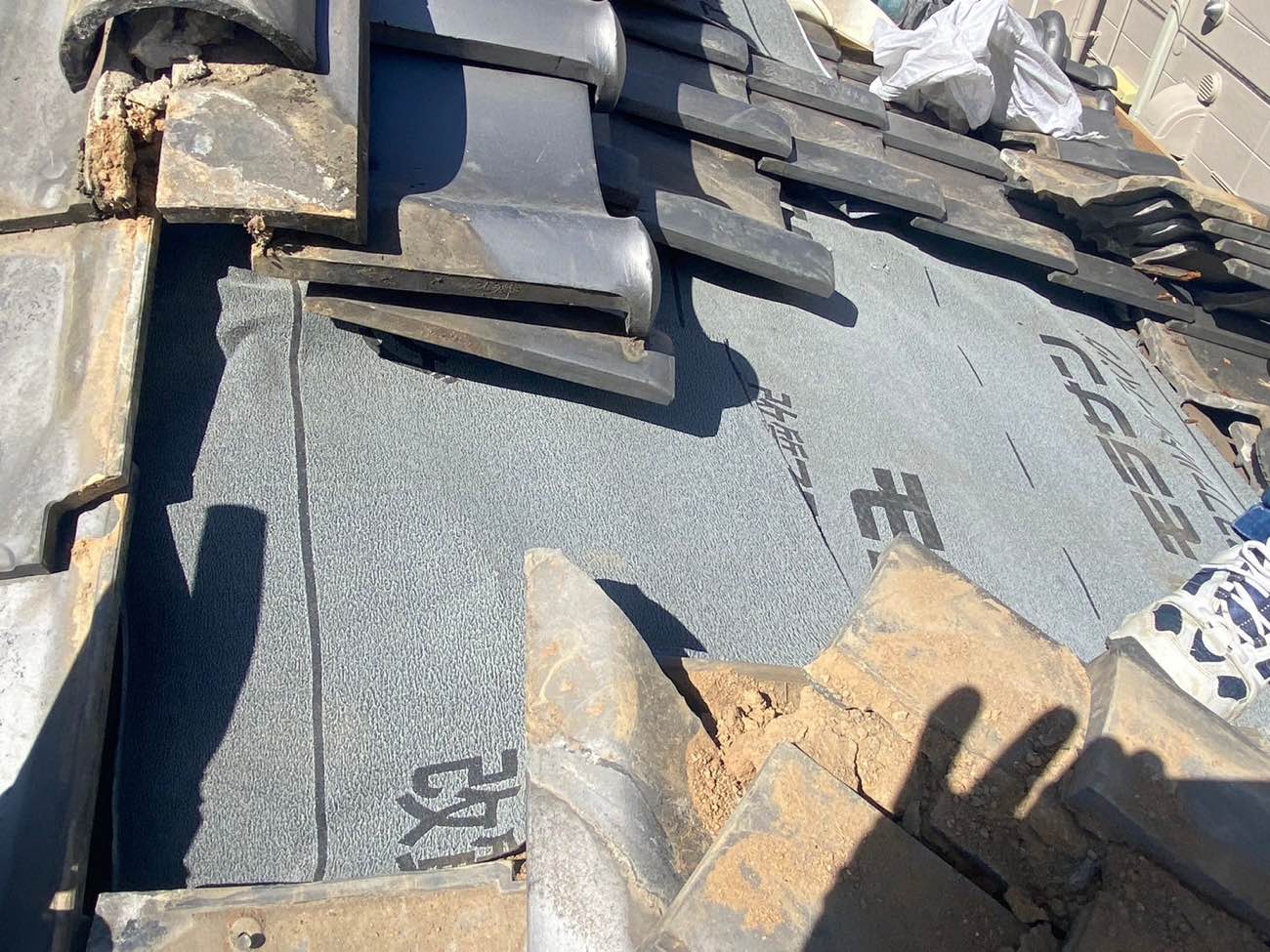 防水シート施工、筑紫野市雨漏り工事