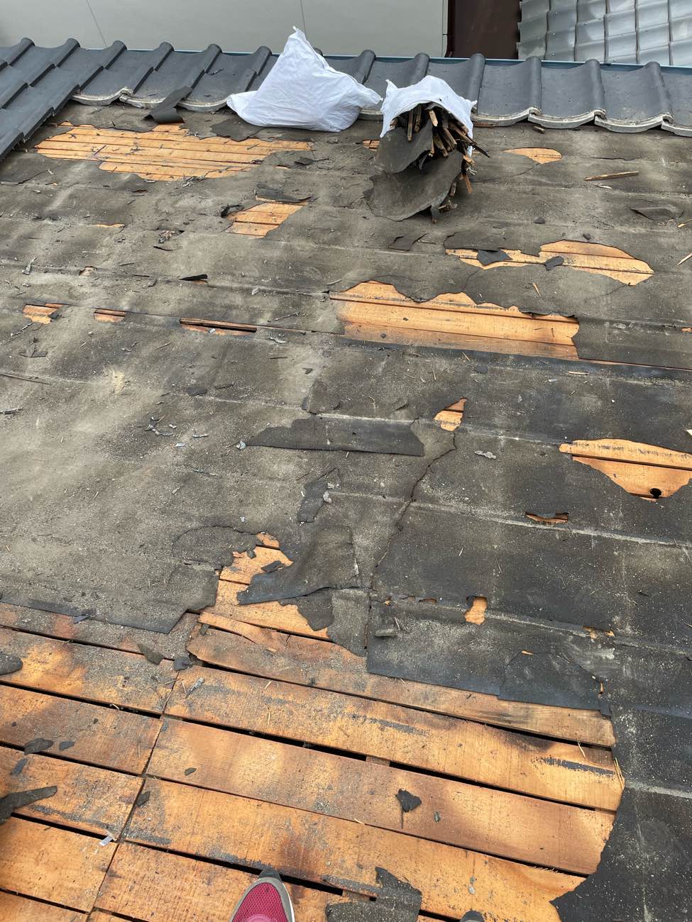 福岡市の雨漏り工事、下地の腐食