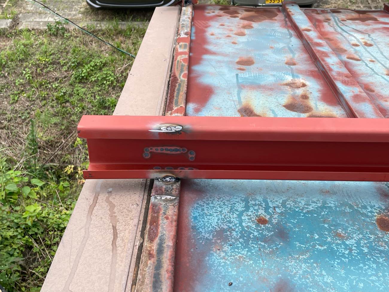 胴縁の取付、工場屋根