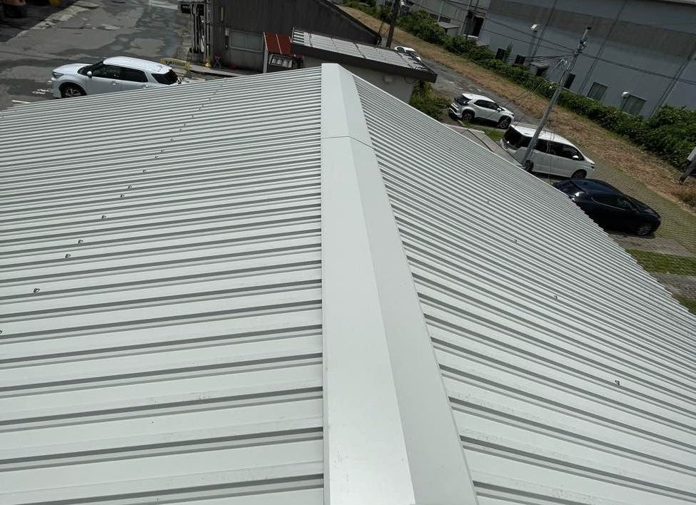 完了、工場屋根