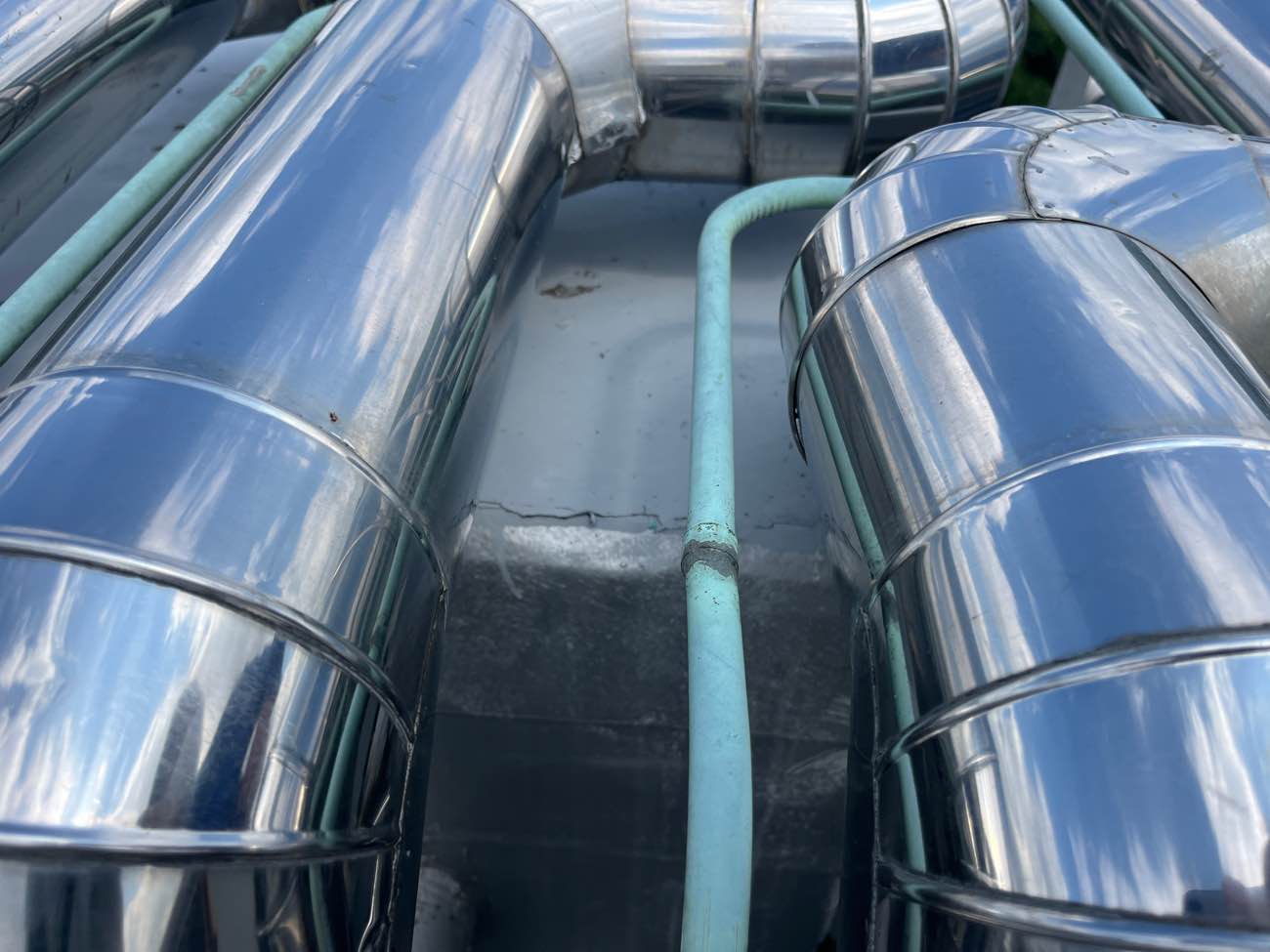 綺麗になった配管