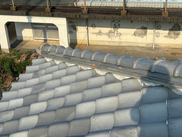 福岡市中央区の傷み始めている漆喰