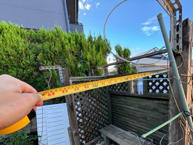 福岡市西区の小屋の修理にともなう計測