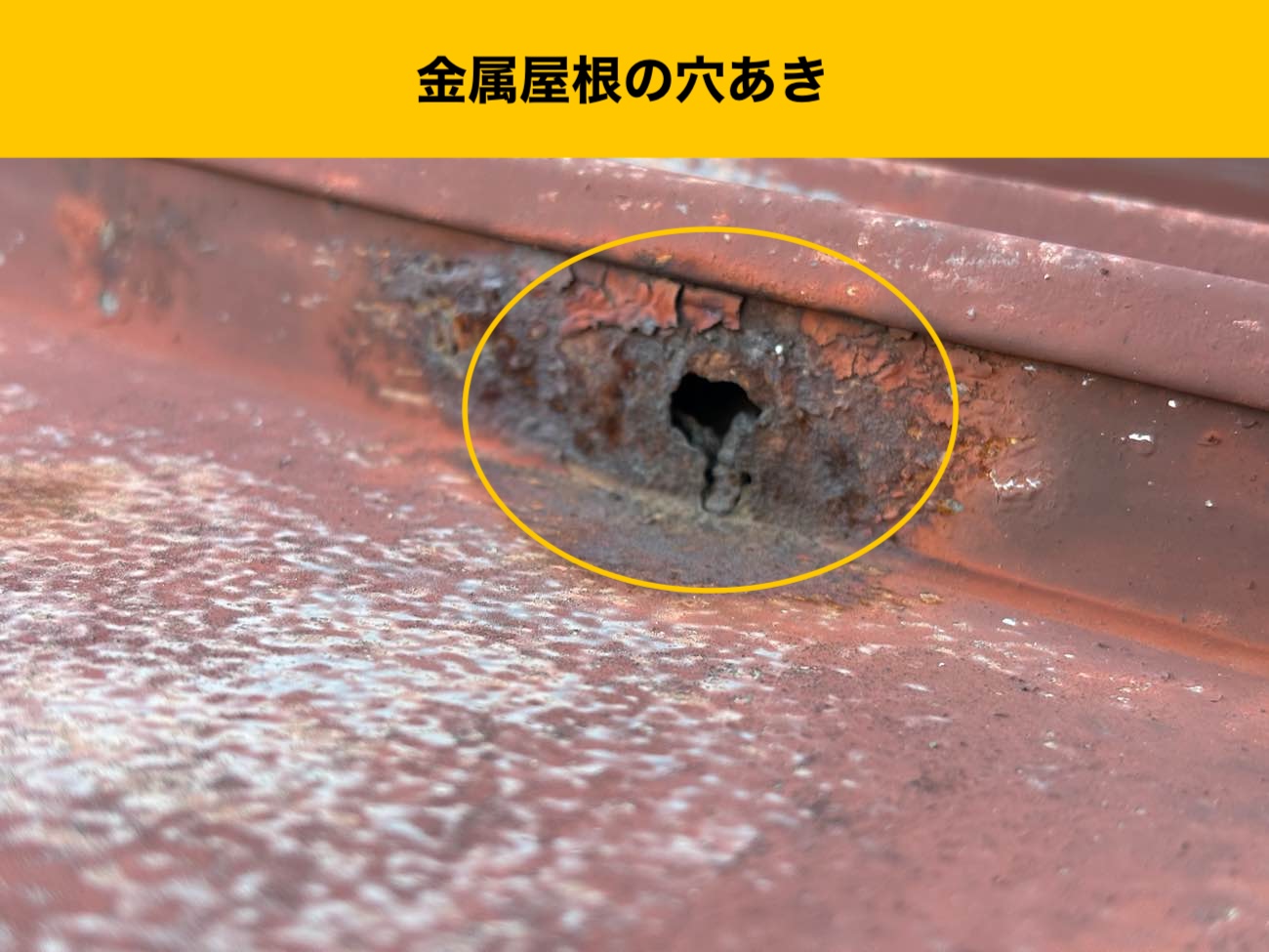 金属屋根の腐食