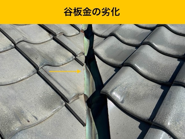 谷板金の劣化